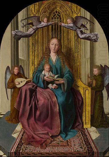 Quentin Matsys The Virgin and Child Enthroned, with Four Angels china oil painting image